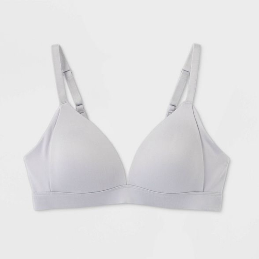 Women's Lightly Lined Wirefree Bra Auden 32D Gray